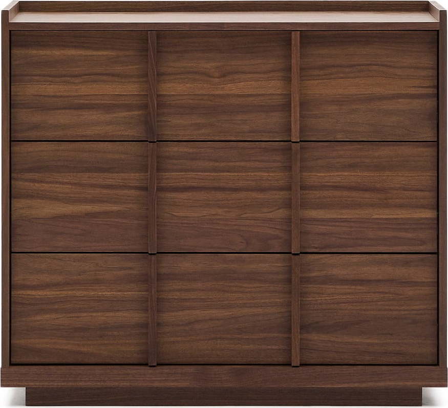 Hnědá komoda v dekoru ořechu 100x78x50 cm Onix – Kave Home Kave Home