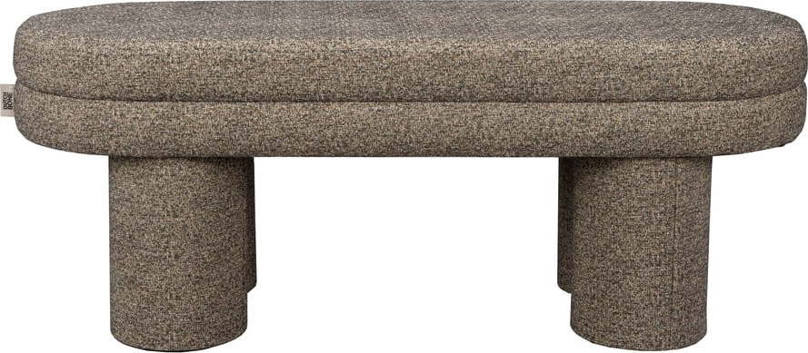 Hnědá lavice z textilie bouclé Fern – Dutchbone Dutchbone