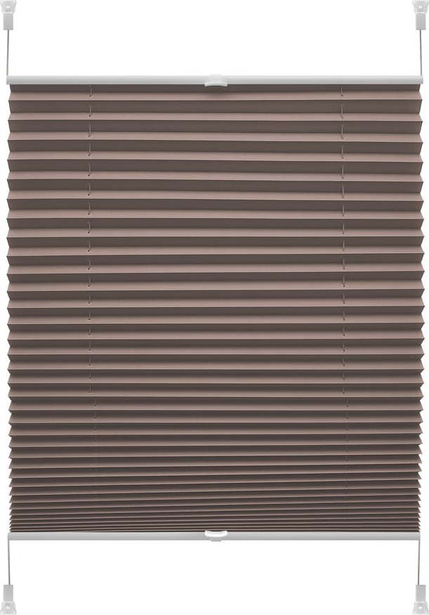 Hnědá roleta 80x150 cm Plisé Verona – Gardinia Gardinia