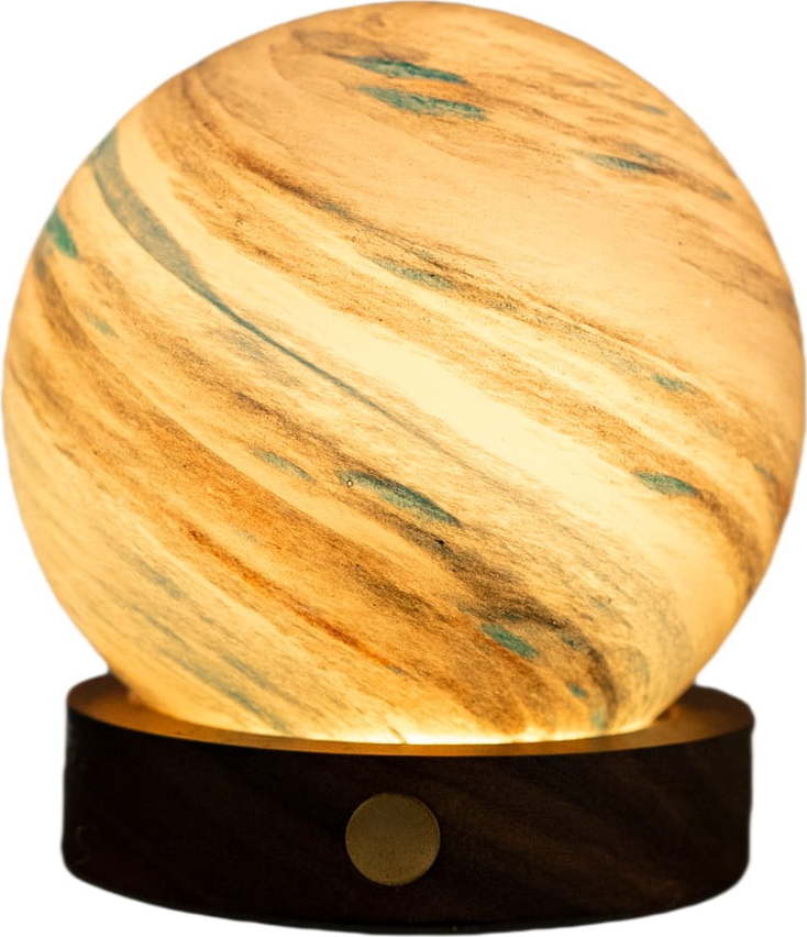 Hnědá/v tmavě přírodní barvě světelná dekorace na USB ø 8 cm Polar Cloud – Gingko Gingko