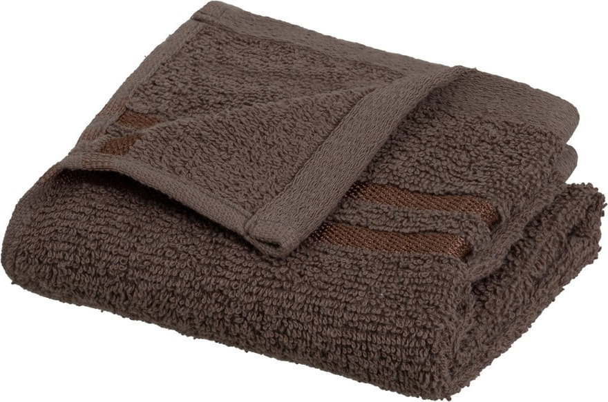 Hnědý froté bavlněný ručník 30x50 cm Simple – Casa Selección Casa Selección