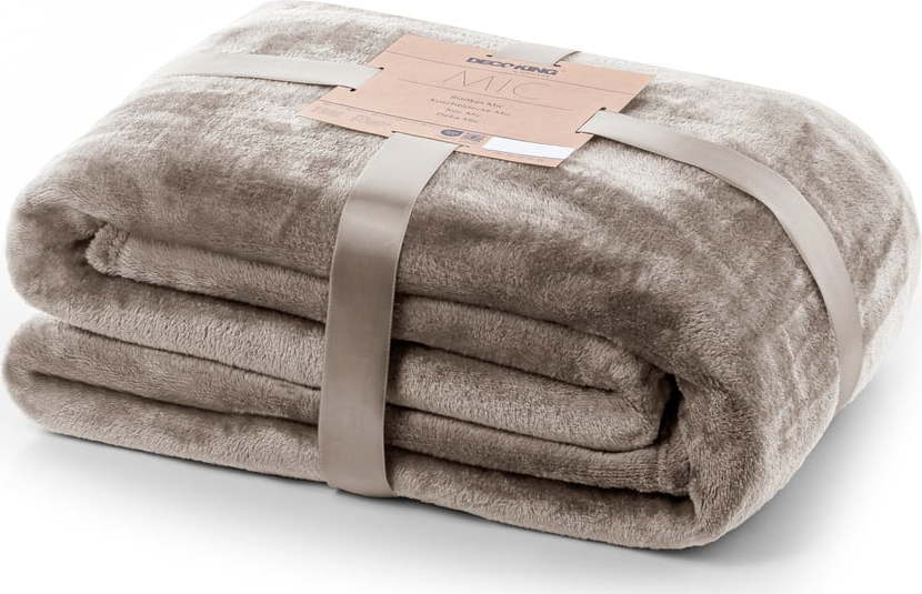 Hnědý pléd DecoKing Mic