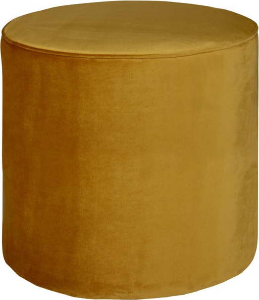 Hořčicový puf WOOOD Sara High WOOOD