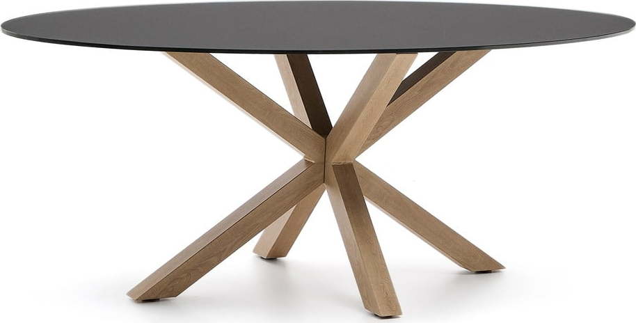 Jídelní stůl se skleněnou deskou 100x200 cm Argo – Kave Home Kave Home