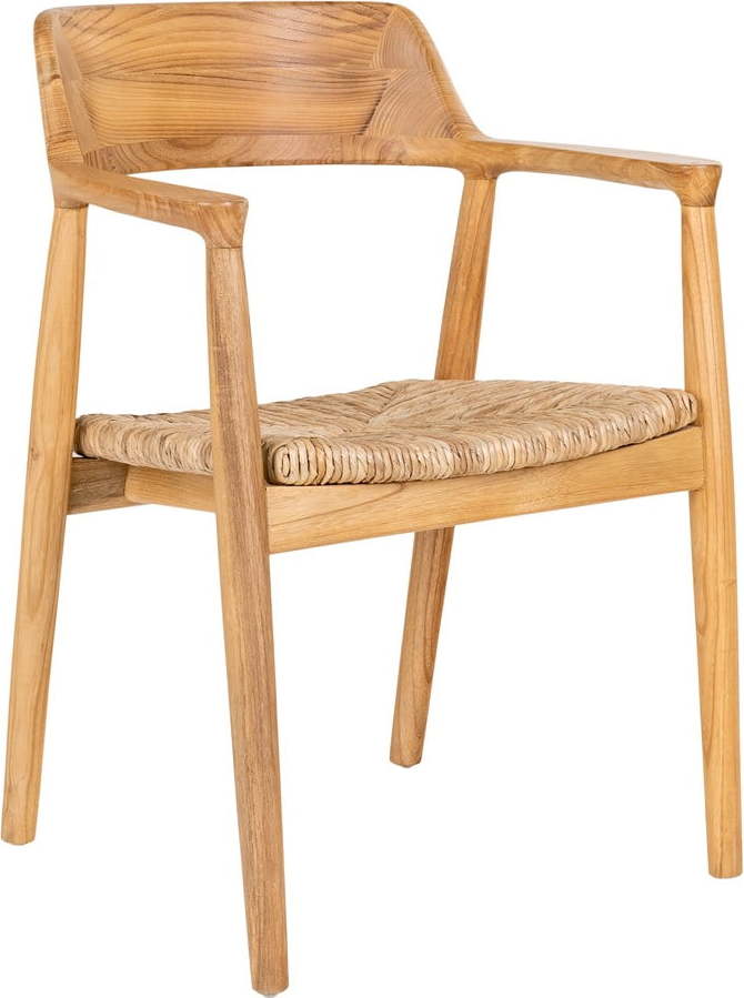 Jídelní židle s područkami z masivního dřeva v přírodní barvě Getafe – House Nordic House Nordic