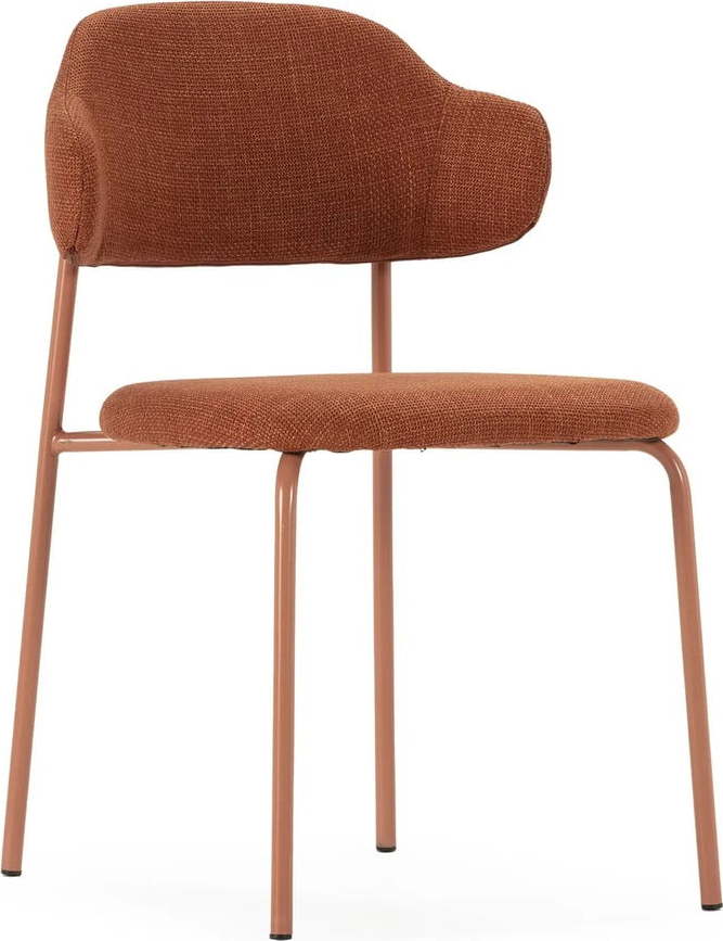 Jídelní židle v sadě v terakotové barvě 4 ks Adriel – Marckeric Marckeric