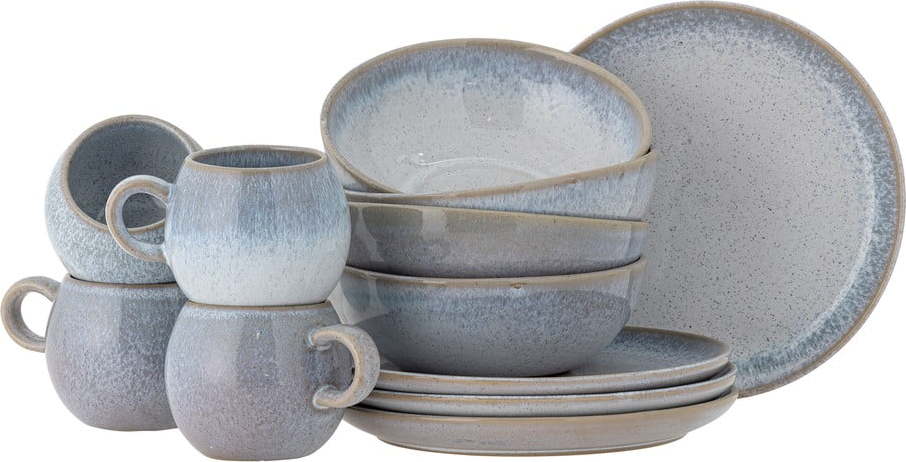 Kameninová jídelní sada 12 ks Paula – Bloomingville Bloomingville