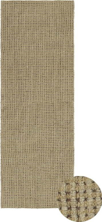 Khaki pratelný/ručně tkaný vlněný běhoun 80x230 cm Unexpected Wool – Lorena Canals Lorena Canals