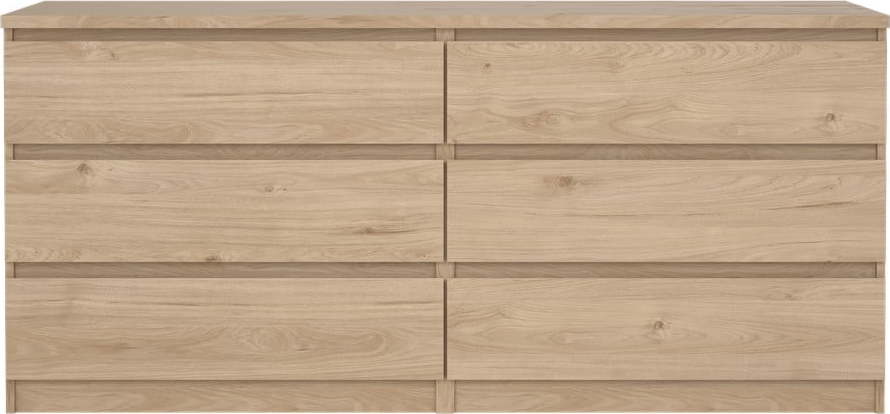 Komoda v dekoru dubu v přírodní barvě 154x70x50 cm Naia – Tvilum Tvilum