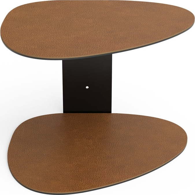 Koňakově hnědá ocelová police 29 cm Curve Bull – LIND DNA Lind DNA