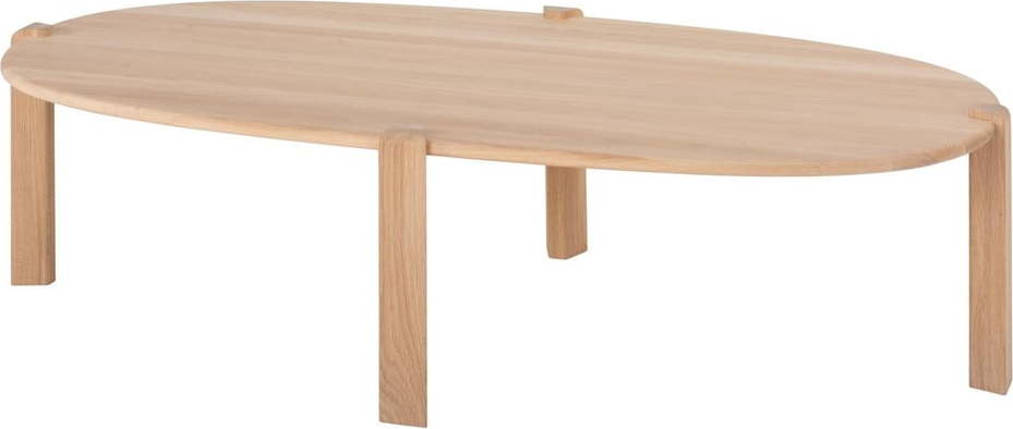 Konferenční stolek z dubového dřeva v přírodní barvě 80x150 cm Kulin – Gazzda Gazzda