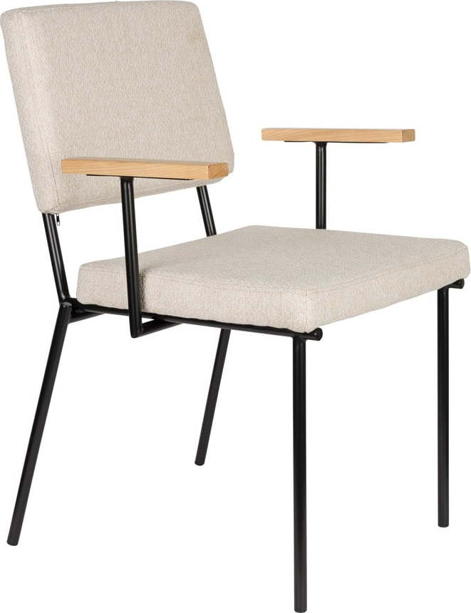 Krémová jídelní židle s područkami Fellow – Zuiver Zuiver