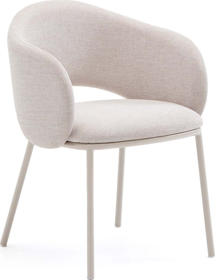 Krémové čalouněné jídelní křeslo Maina – Kave Home Kave Home