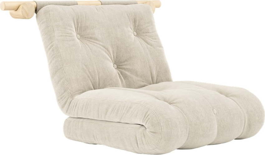 Krémové manšestrové křeslo Hooked – Karup Design Karup Design