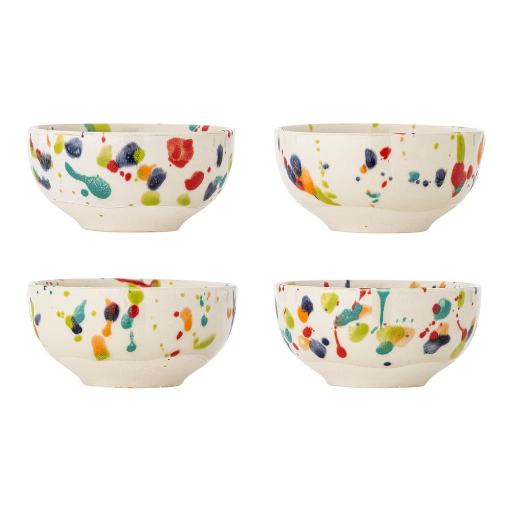 Krémové misky v sadě 4 ks z kameniny 300 ml Freckles – Bloomingville Bloomingville