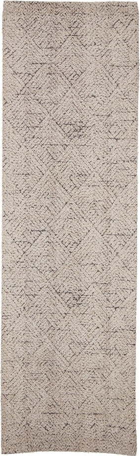 Krémový běhoun s příměsí bavlny 75x245 cm Saxo – Bloomingville Bloomingville