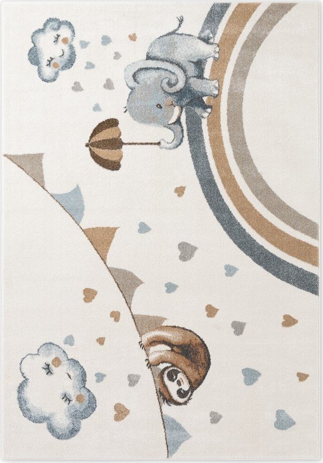 Krémový dětský koberec 120x170 cm Walk like an Elephant Rainy Party – Villeroy&Boch Villeroy & boch