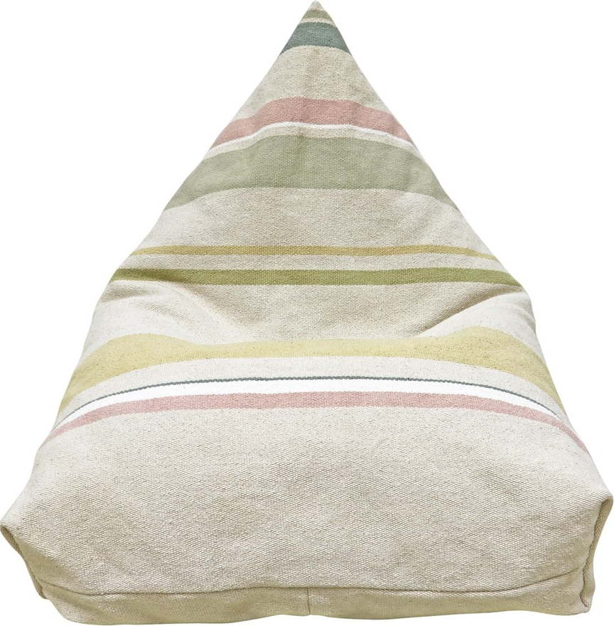 Krémový dětský sedací vak Cleo Multi Stripe – Lorena Canals Lorena Canals