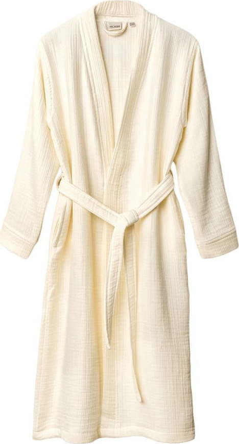 Krémový mušelínový župan velikost S/M Kimono – Foutastic Foutastic