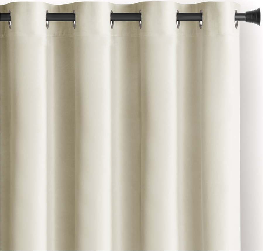Krémový sametový dimout závěs 140x270 cm Eyelets – Restilo Restilo