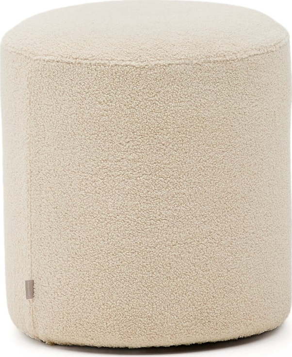 Krémový taburet z textilie bouclé Kaeli – Kave Home Kave Home