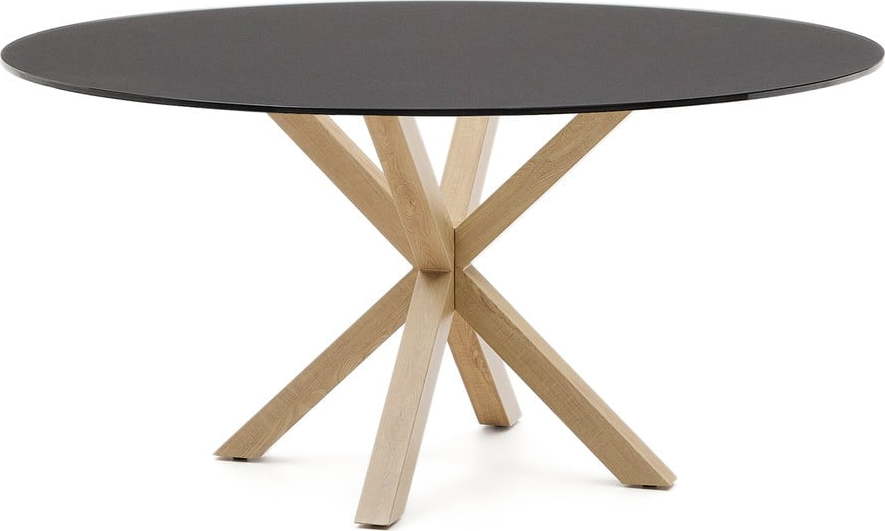 Kulatý jídelní stůl se skleněnou deskou ø 150 cm Argo – Kave Home Kave Home