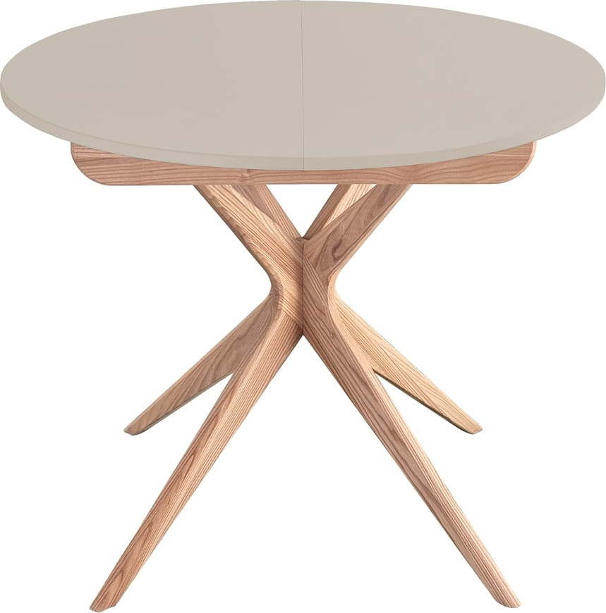 Kulatý rozkládací jídelní stůl s přídavnou deskou ø 90 cm Jubi – Ragaba Ragaba