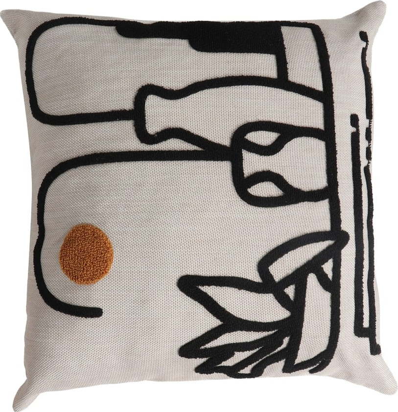 Lněný dekorační polštář 43x43 cm Winter Sun – Mioli Decor Mioli Decor