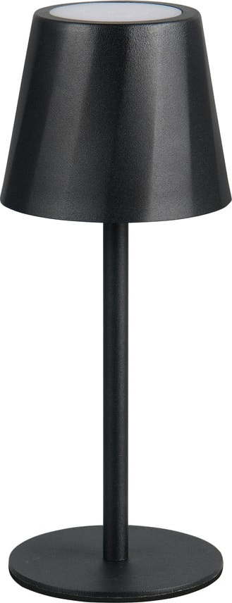 Matně černá LED stolní lampa s kovovým stínidlem (výška 21 cm) Diaz – Trio TRIO