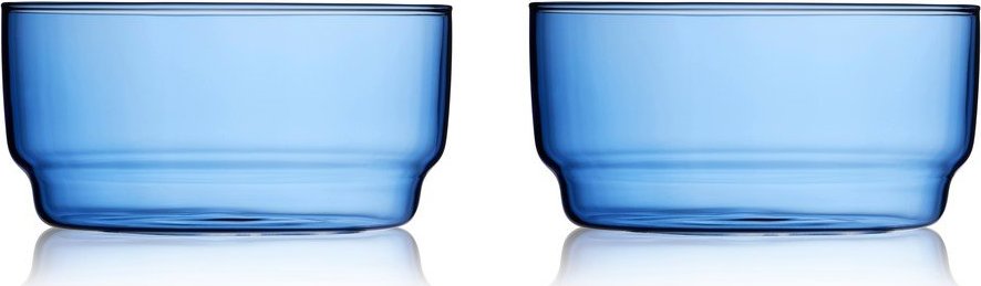 Modré skleněné misky v sadě 2 ks 500 ml Torino – Lyngby Glas Lyngby Glas