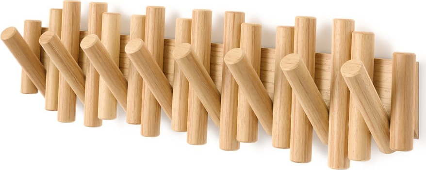 Nástěnný věšák z borovicového dřeva v přírodní barvě 61 cm Picket – Umbra Umbra