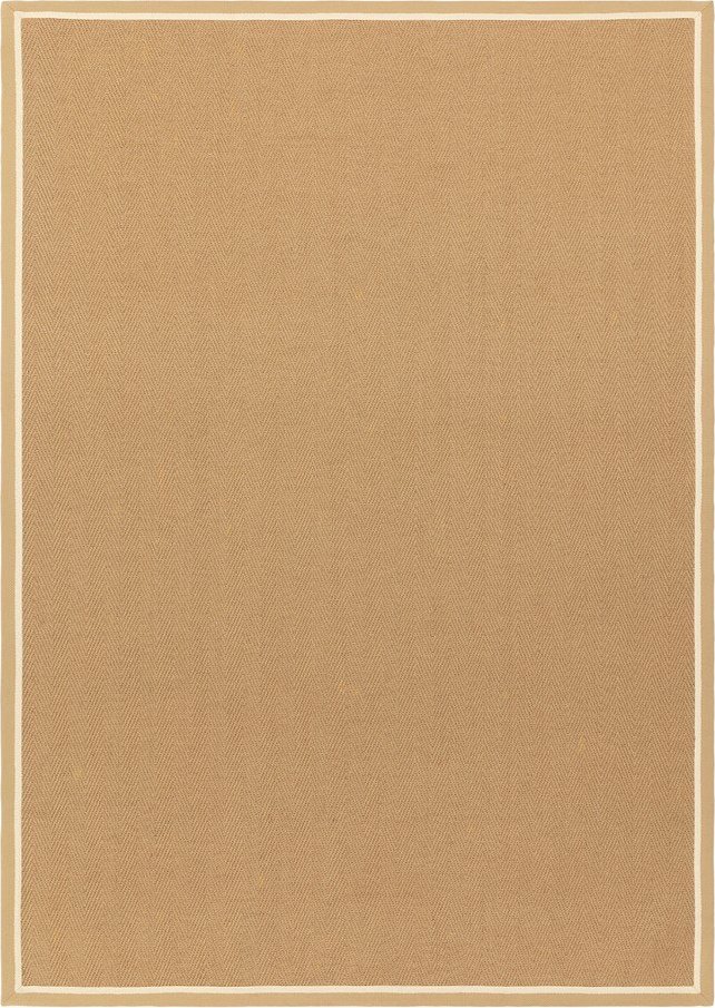Oboustranný/ručně tkaný jutový koberec v přírodní barvě 200x290 cm Bordo Herringbone Linen – Asiatic Carpets Asiatic Carpets