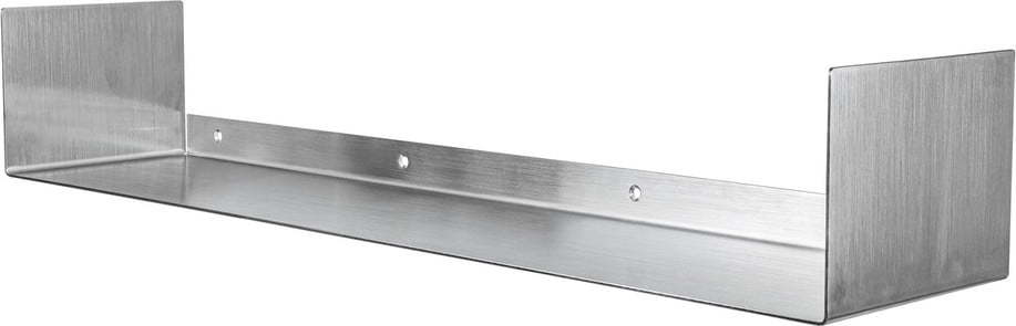 Ocelová police v matně stříbrné barvě 80