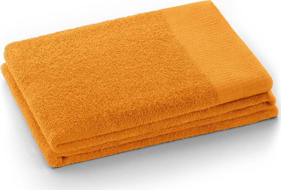 Oranžový froté bavlněný ručník 30x50 cm Amari – Restilo Restilo
