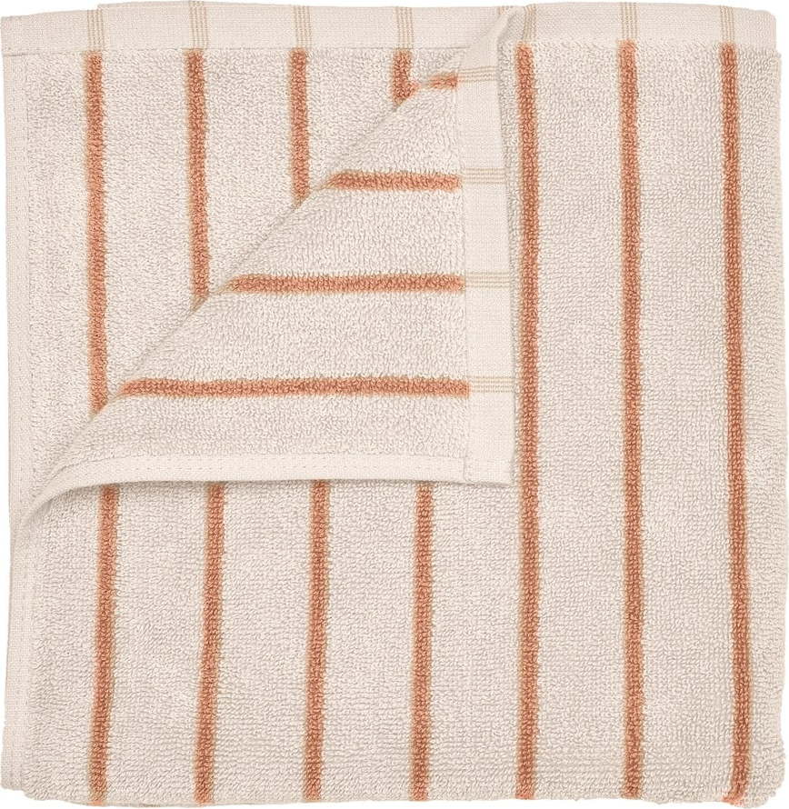 Oranžový/béžový froté ručník z Bio bavlny 50x100 cm Arto – Blomus Blomus