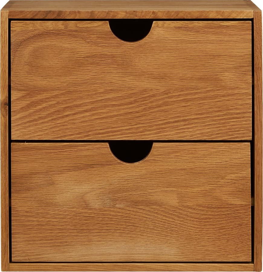 Patrová police z dubového dřeva v přírodní barvě 18 cm Townsville – House Nordic House Nordic