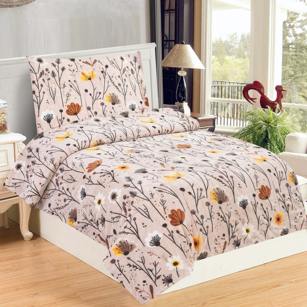 Povlečení na jednolůžko z mikroplyše 140x200 cm Valentina – My House My House