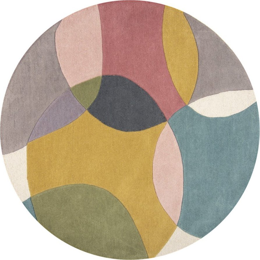 Ručně tkaný vlněný kulatý koberec ø 160 cm Glow Multi – Flair Rugs Flair Rugs