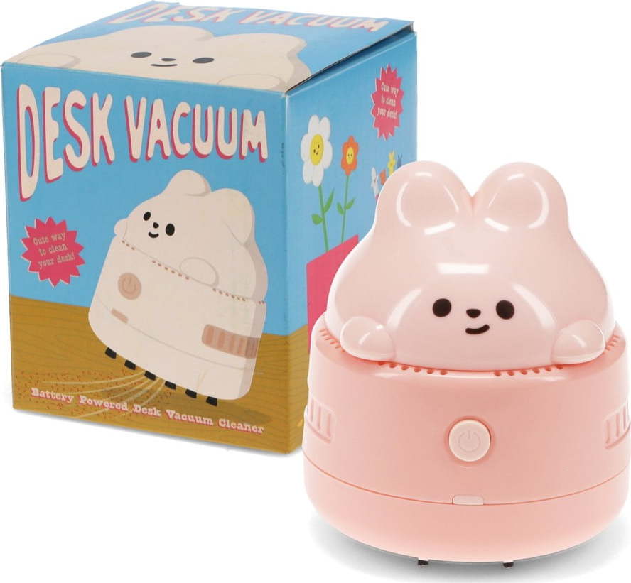 Růžový kovový/plastový stolní vysavač Bunny – Rex London Rex London