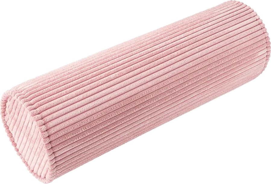 Růžový manšestrový dětský pohovkový polštář Roll – Wigiwama Wigiwama