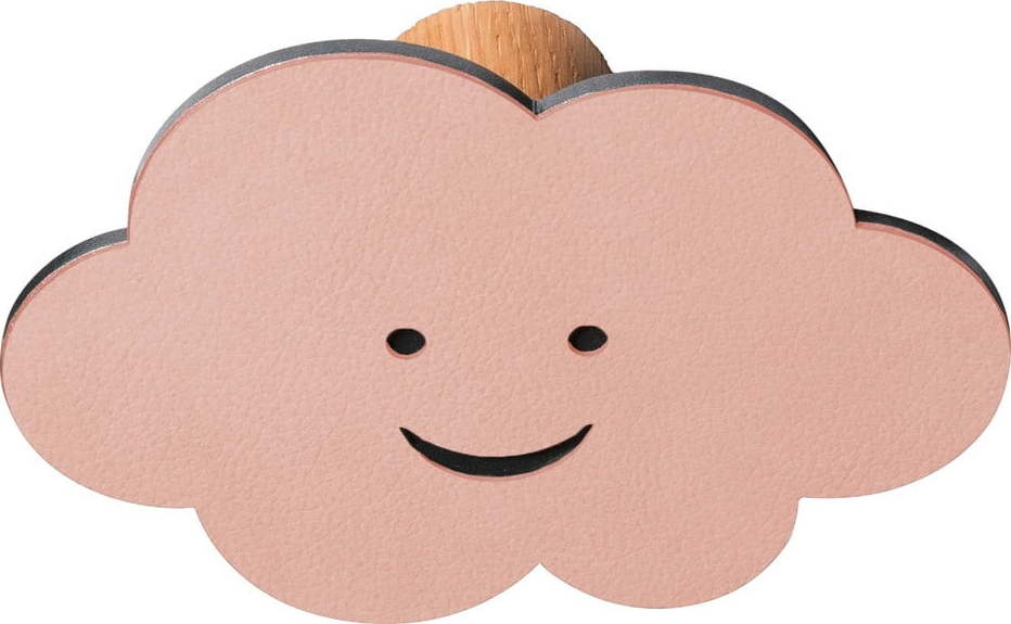 Růžový nástěnný ocelový háček Cloud Dot Nupo – LIND DNA Lind DNA