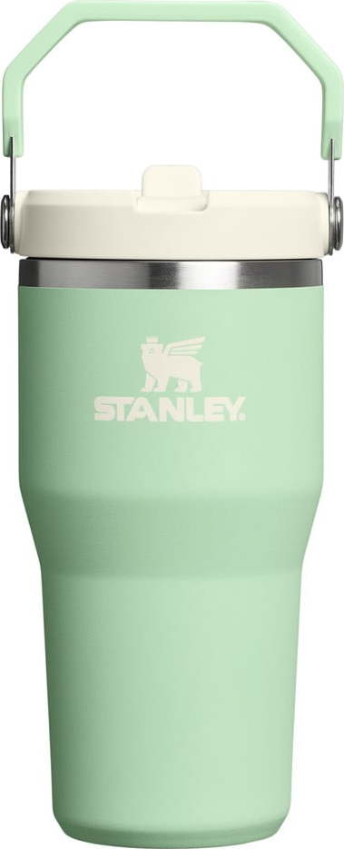 Šalvějově zelená termoska z nerezové oceli 600 ml IceFlow™ Flip Straw 2.0 Tumbler Pistachio – Stanley Stanley