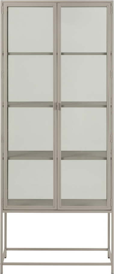 Šedá vitrína 77x186x35 cm Seaford – Actona Actona