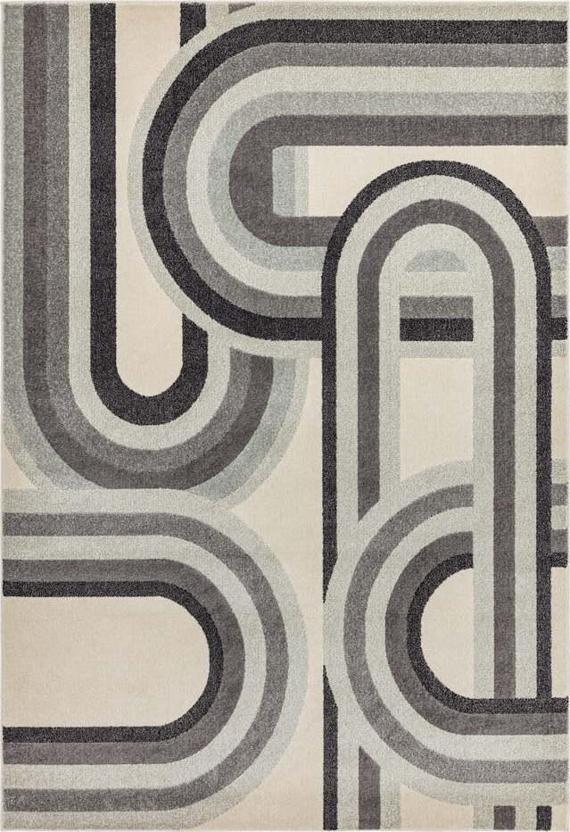 Šedo-béžový koberec 80x150 cm Nova Retro Grey – Asiatic Carpets Asiatic Carpets