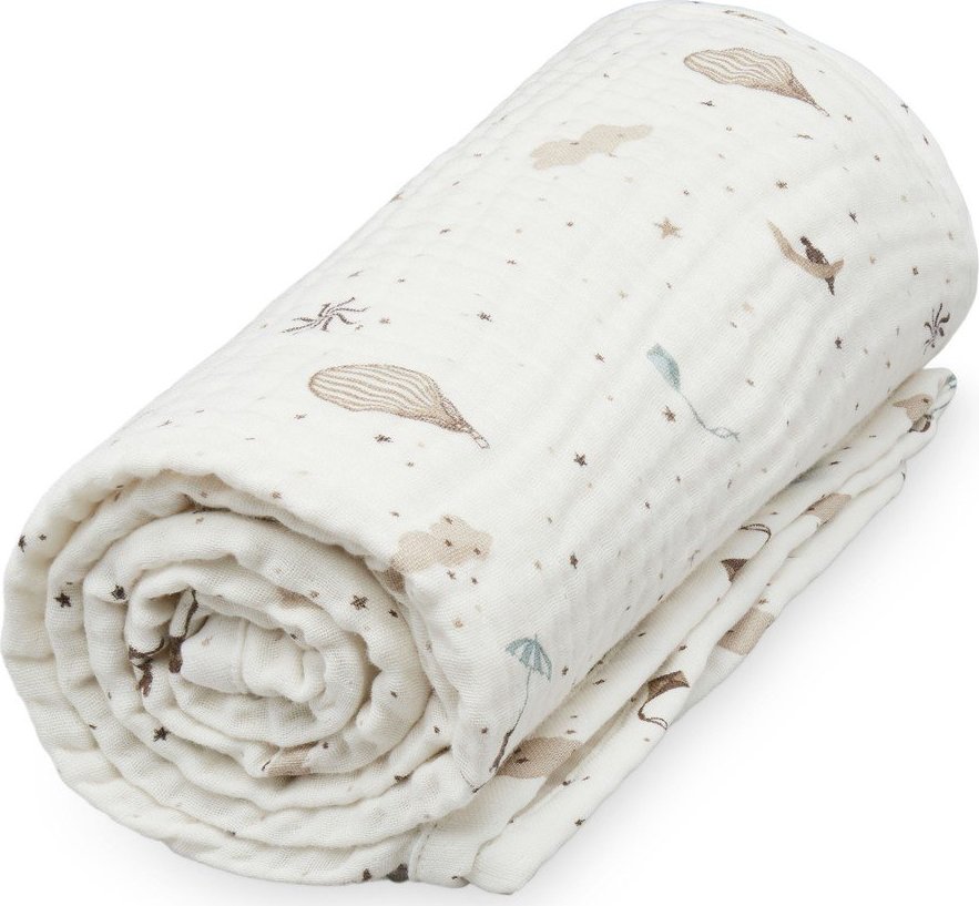 Slonovinová dětská deka z Bio bavlny 100x100 cm Dreamland – Cam Cam Copenhagen Cam Cam Copenhagen