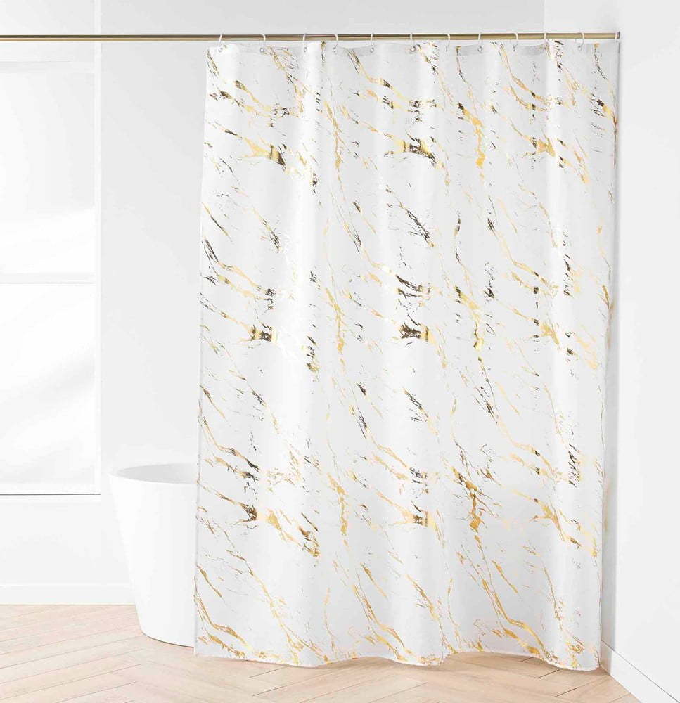 Sprchový závěs 180x200 cm Aquamarbre – douceur d'intérieur Douceur d intérieur