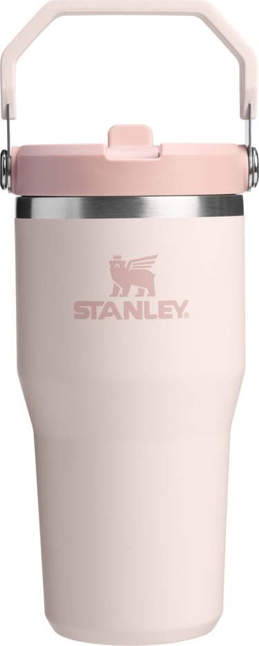 Světle růžová termoska z nerezové oceli 600 ml IceFlow™ Flip Straw 2.0 Tumbler Rose Quartz – Stanley Stanley