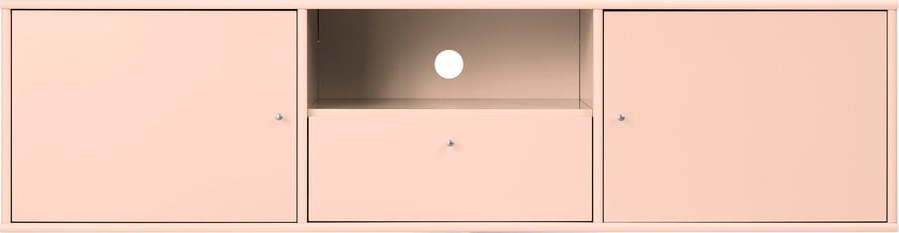 Světle růžový TV stolek 161x42x45 cm Mistral – Hammel Furniture Hammel Furniture