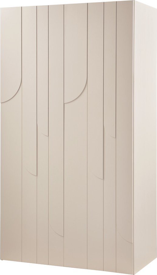 Světle šedá skříňka z borovicového dřeva 110x200x57 cm Rain – WOOOD WOOOD