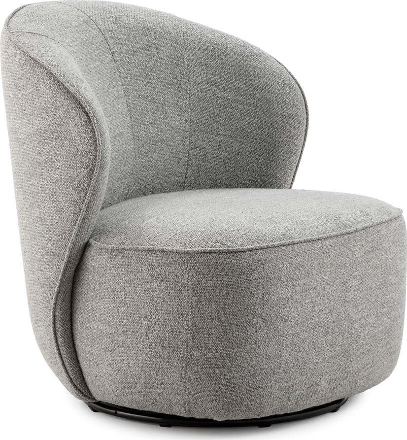 Světle šedé otočné křeslo Edna – MOME Mome